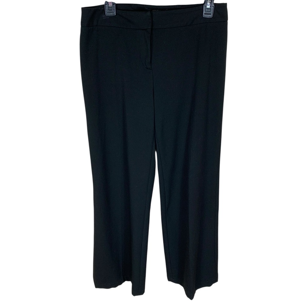Women's Max Mara Weekend Black Full Leg Modern Trouser Size 10 Fit Stretch